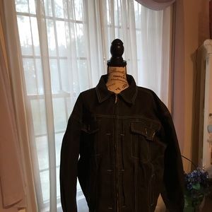 Men’s FUBU Black Jean Jacket Size XXL